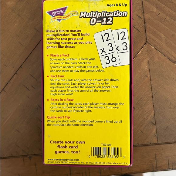 Multiplication Flash Cards 0-12 - Picture 4 of 4